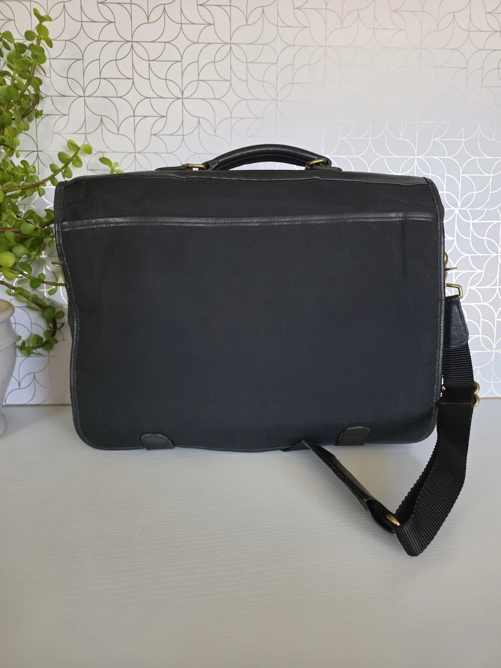 vintage Coach Metropolitan Hybrid ballistic nylon and leather briefcase